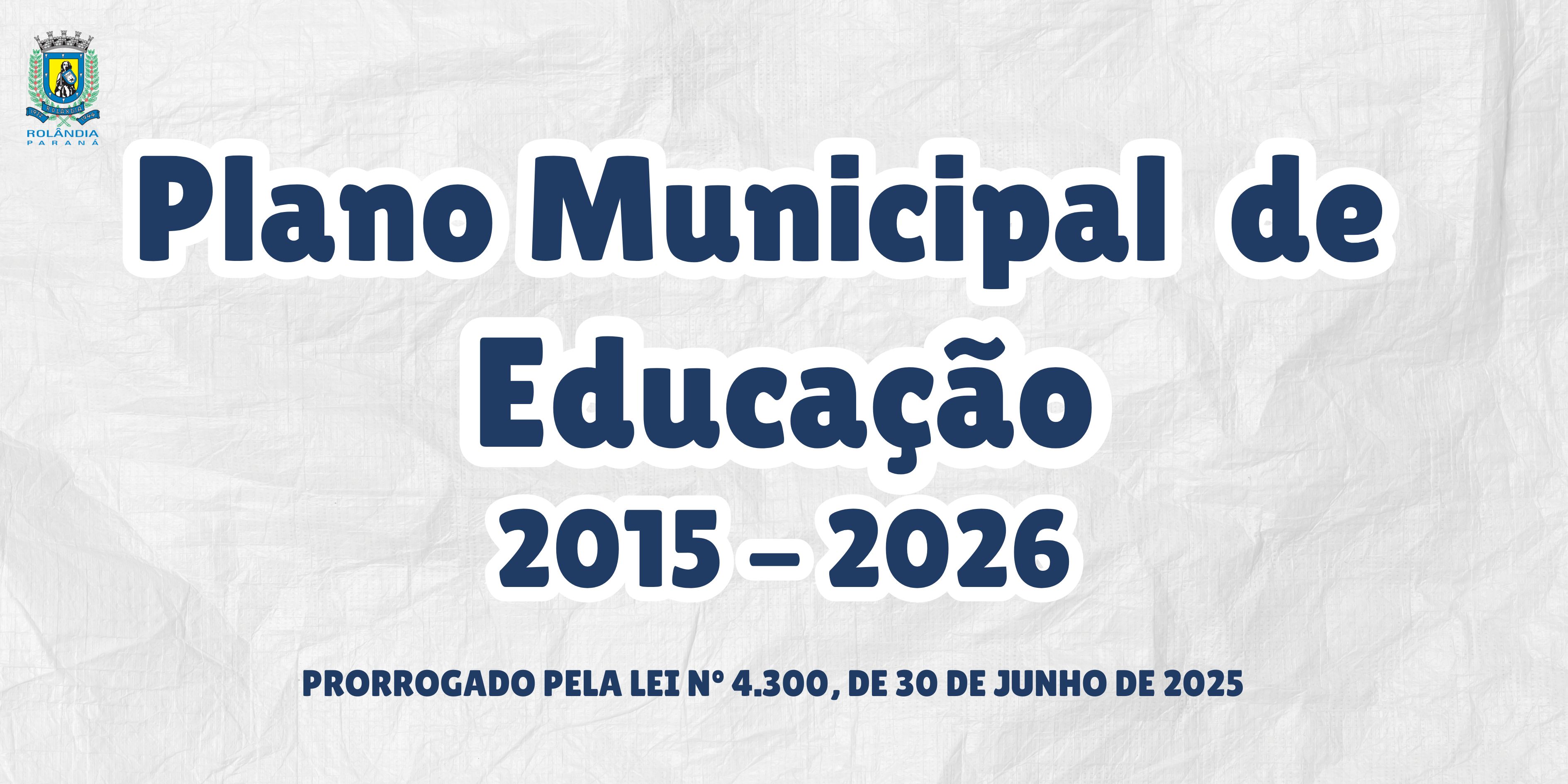 Plano Municipal de Educação