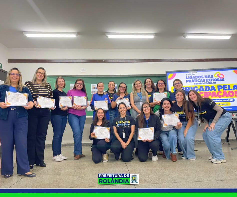 Seminário valoriza práticas exitosas dos gestores das escolas municipais de Rolândia