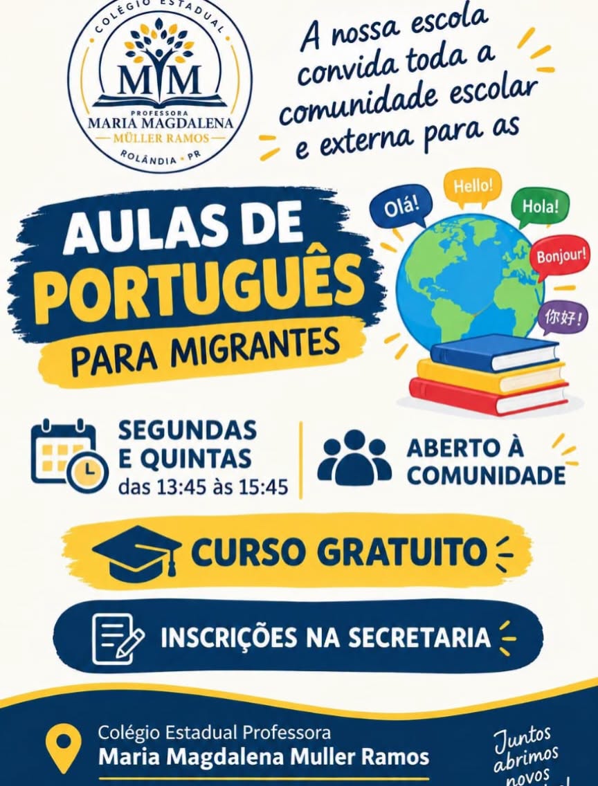 AULAS DE PORTUGUÊS PARA MIGRANTES