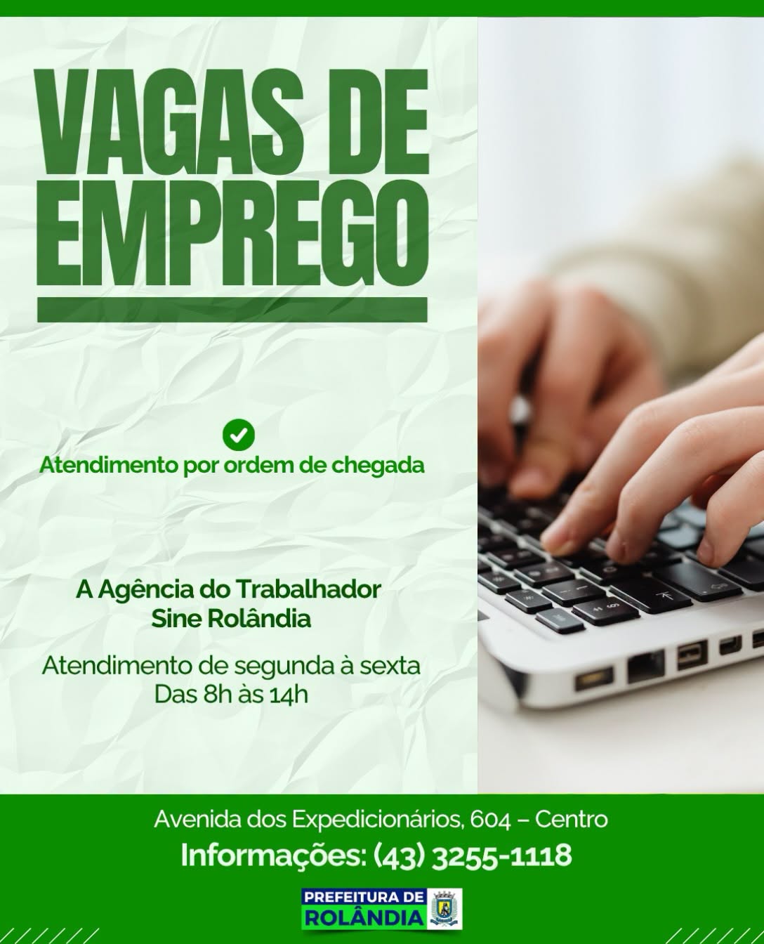 VAGAS DE EMPREGO 26/10/2026