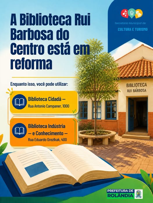 Biblioteca Central Rui Barbosa está temporariamente fechada para manutenção e melhorias